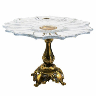 Patera kryształ +mosiądz 34cm BPL/PAT